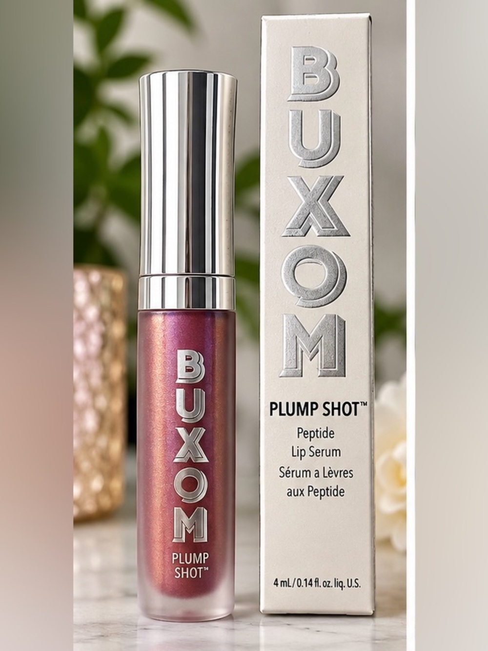 Buxom Plump Shot Peptide Lip Serum Dreamy Dolly Multichrome Tint 4mL NIB